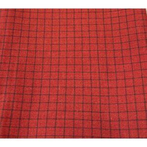Red & Black Plaid Cotton Fabric 1/2 yard x 40" for Sewing & Crafting Projects